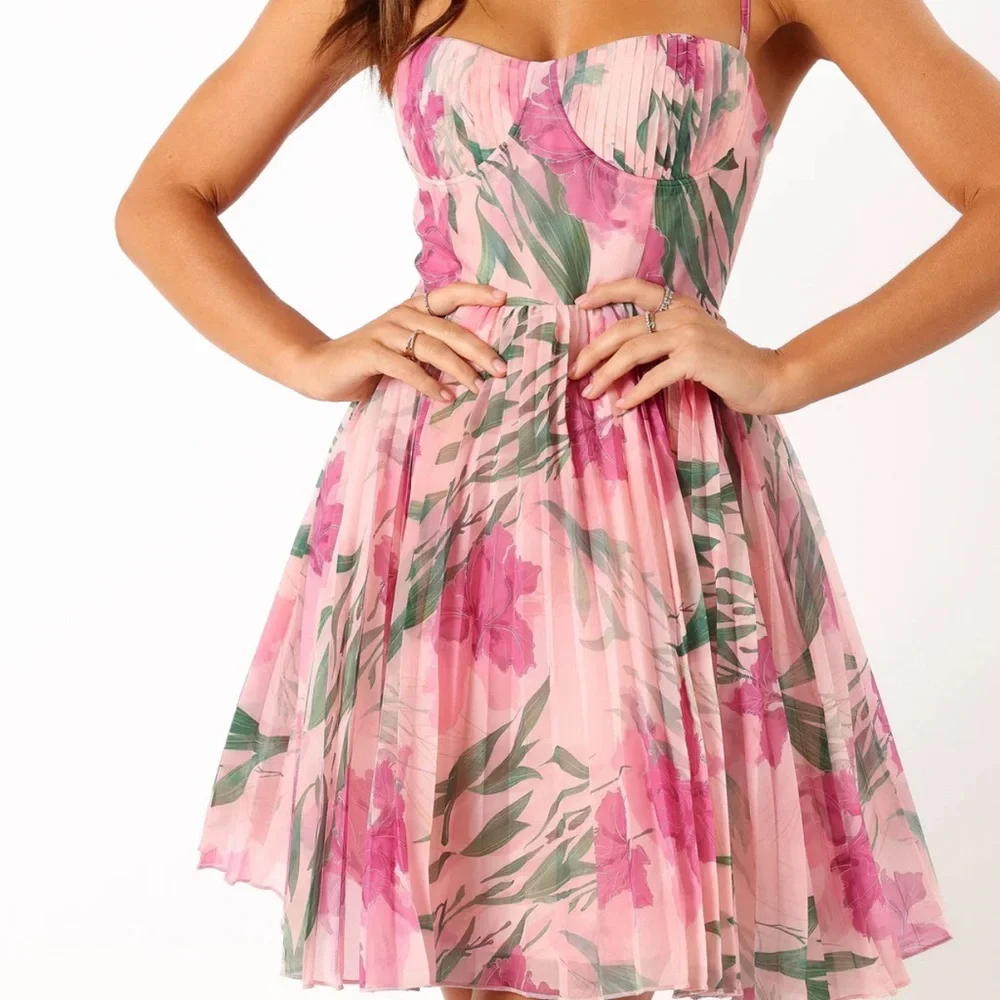 Nordstrom Achanti Pink Floral Mini Dress - Picture 4 of 15